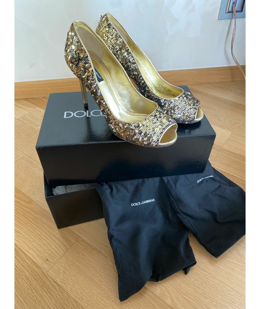 DOLCE&GABBANA Коралловые кожаные туфли, фото 6