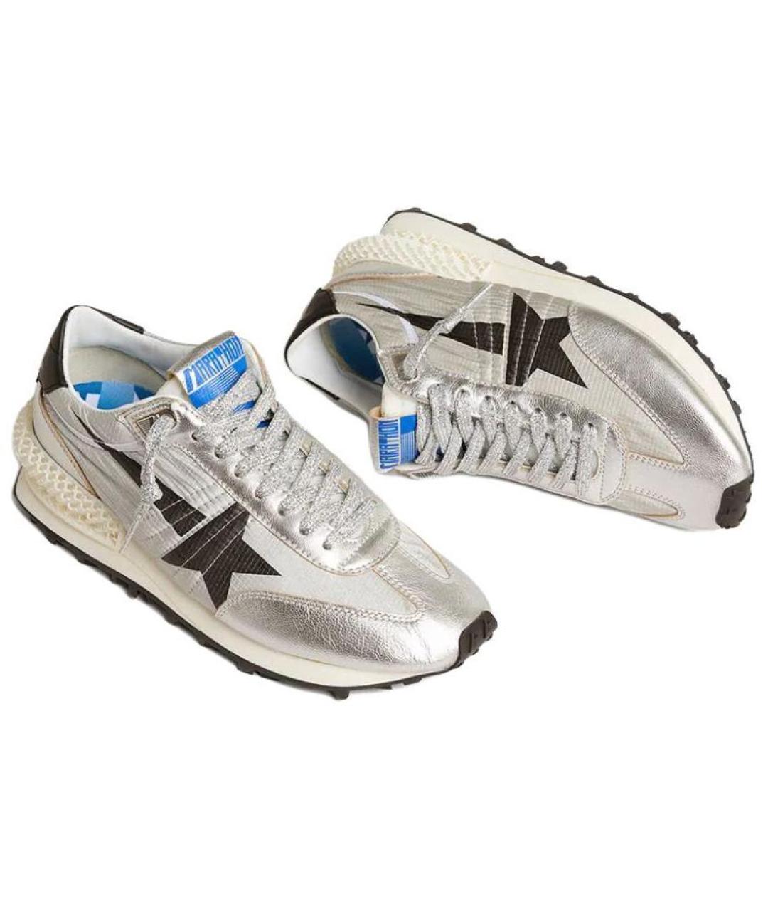 GOLDEN GOOSE DELUXE BRAND Серебряные кроссовки, фото 4