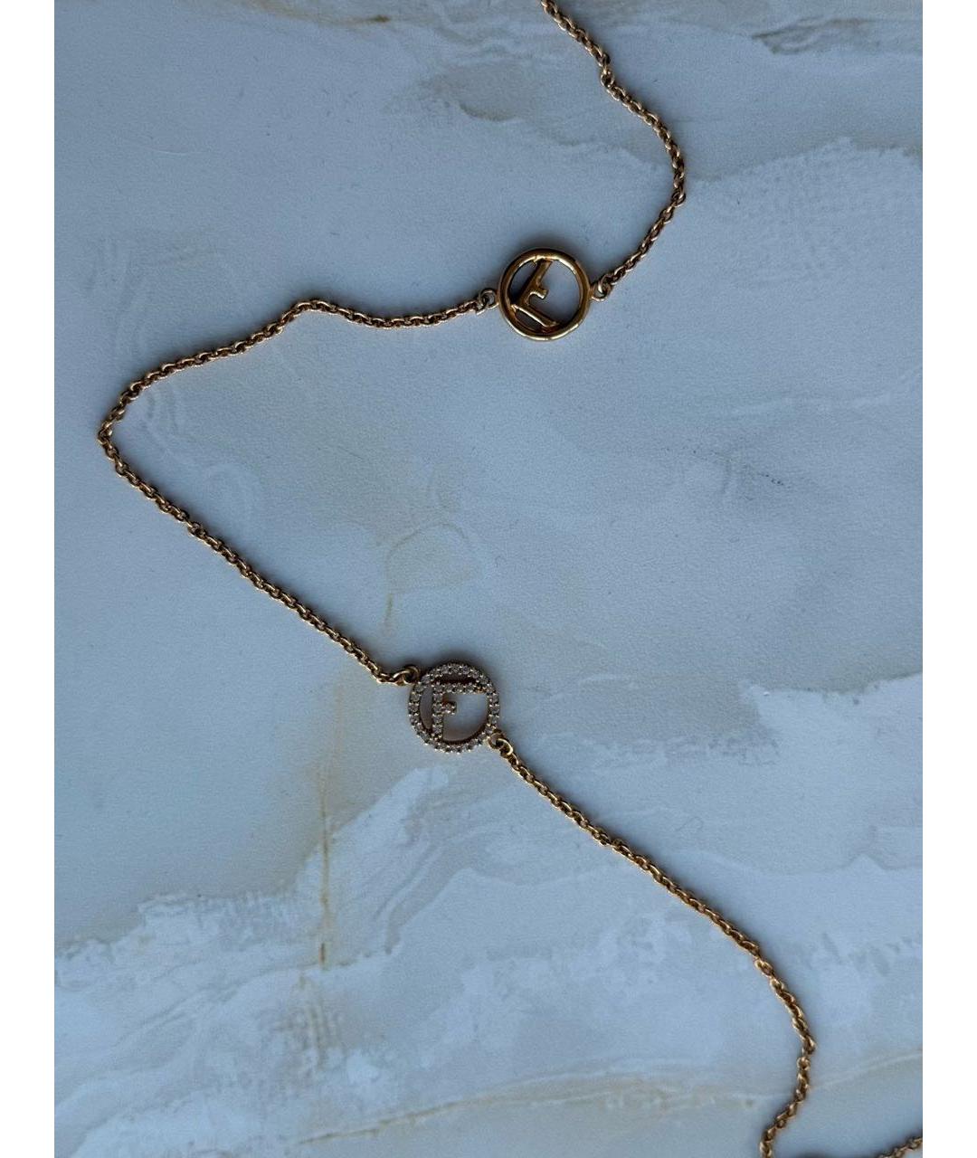 FENDI Золотая металлическая цепочка, фото 5