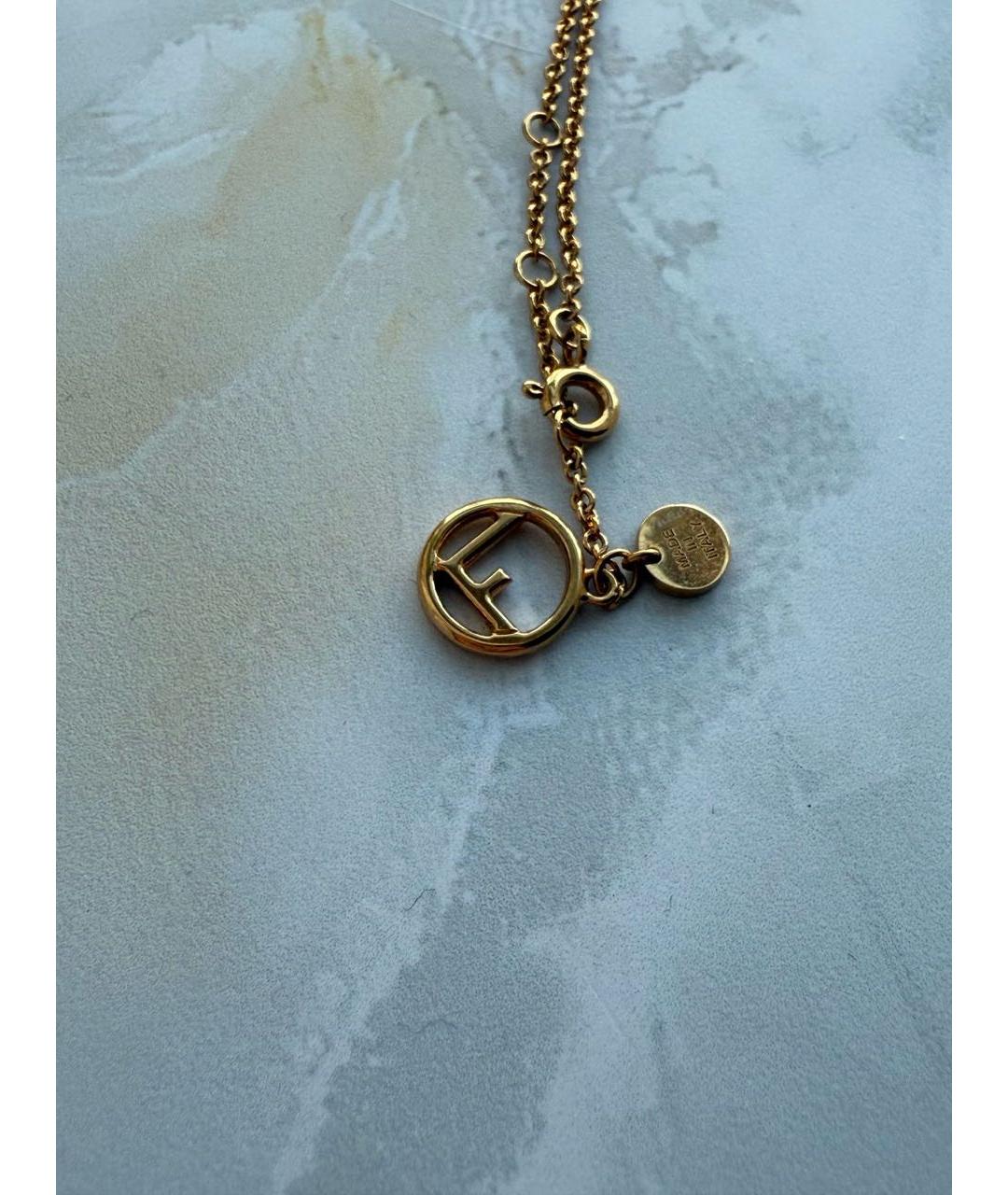 FENDI Золотая металлическая цепочка, фото 2