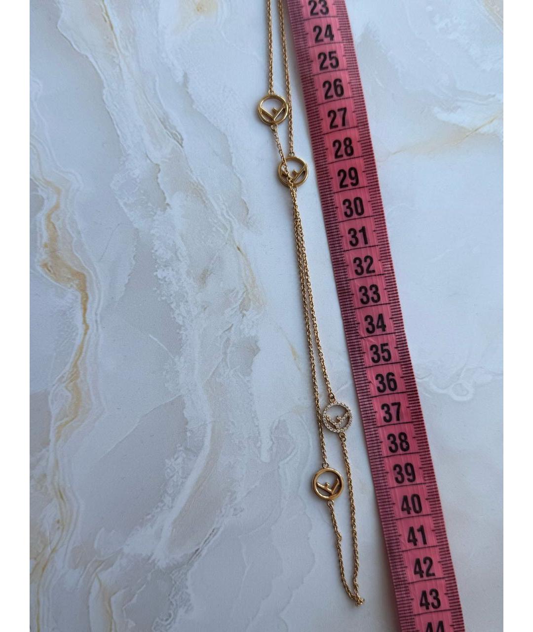 FENDI Золотая металлическая цепочка, фото 9