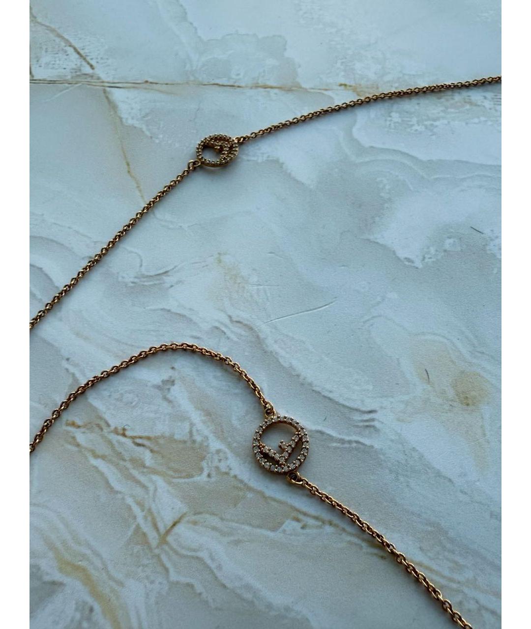 FENDI Золотая металлическая цепочка, фото 8