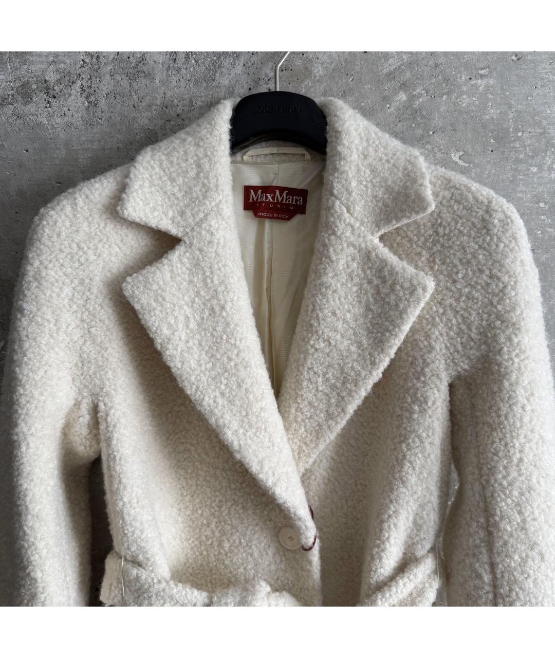 MAX MARA Бежевое меховое пальто, фото 4