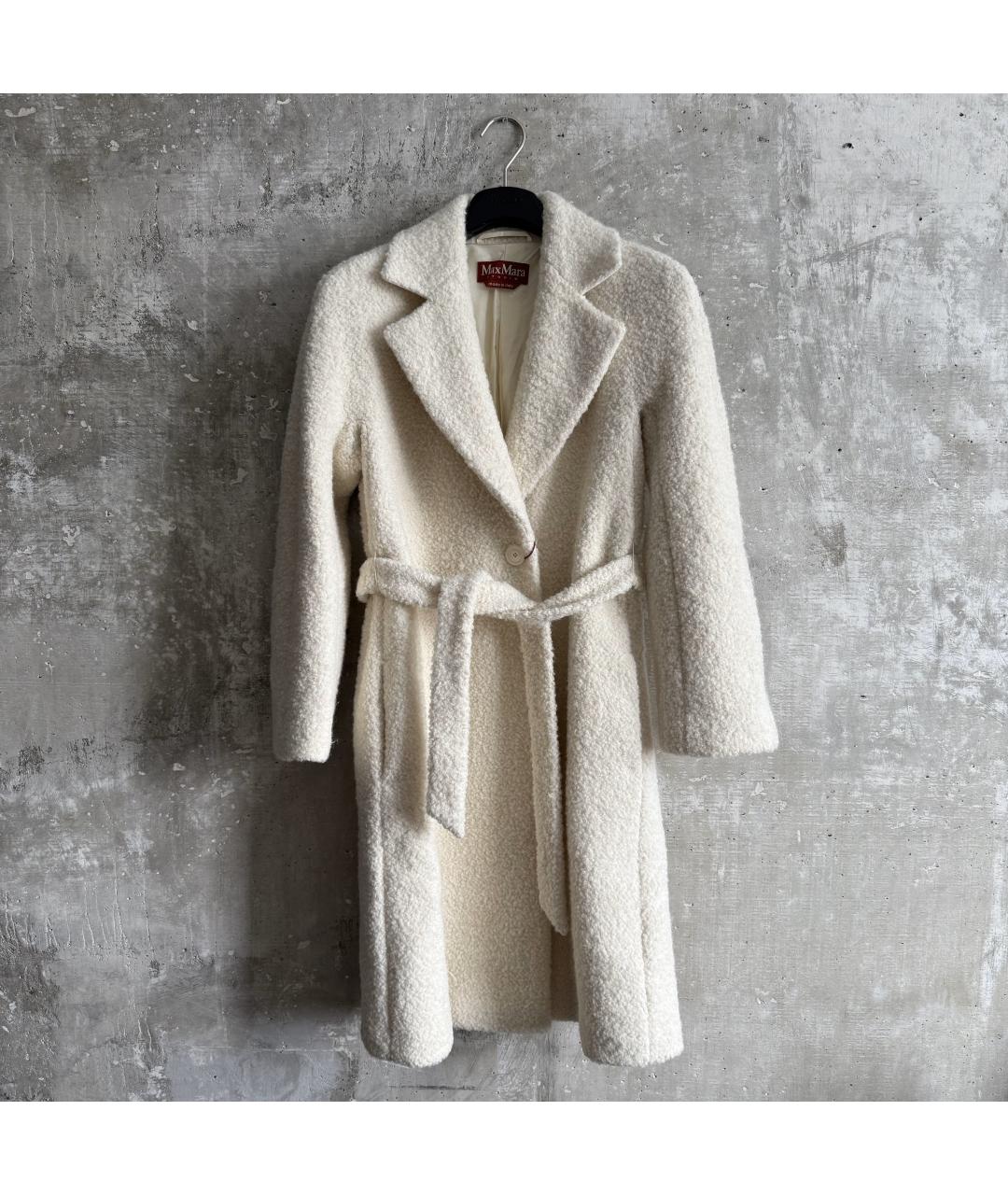 MAX MARA Бежевое меховое пальто, фото 10