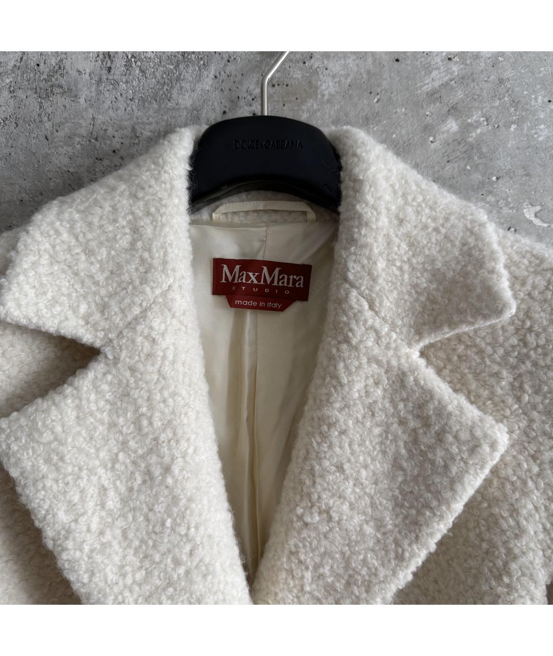 MAX MARA Бежевое меховое пальто, фото 7