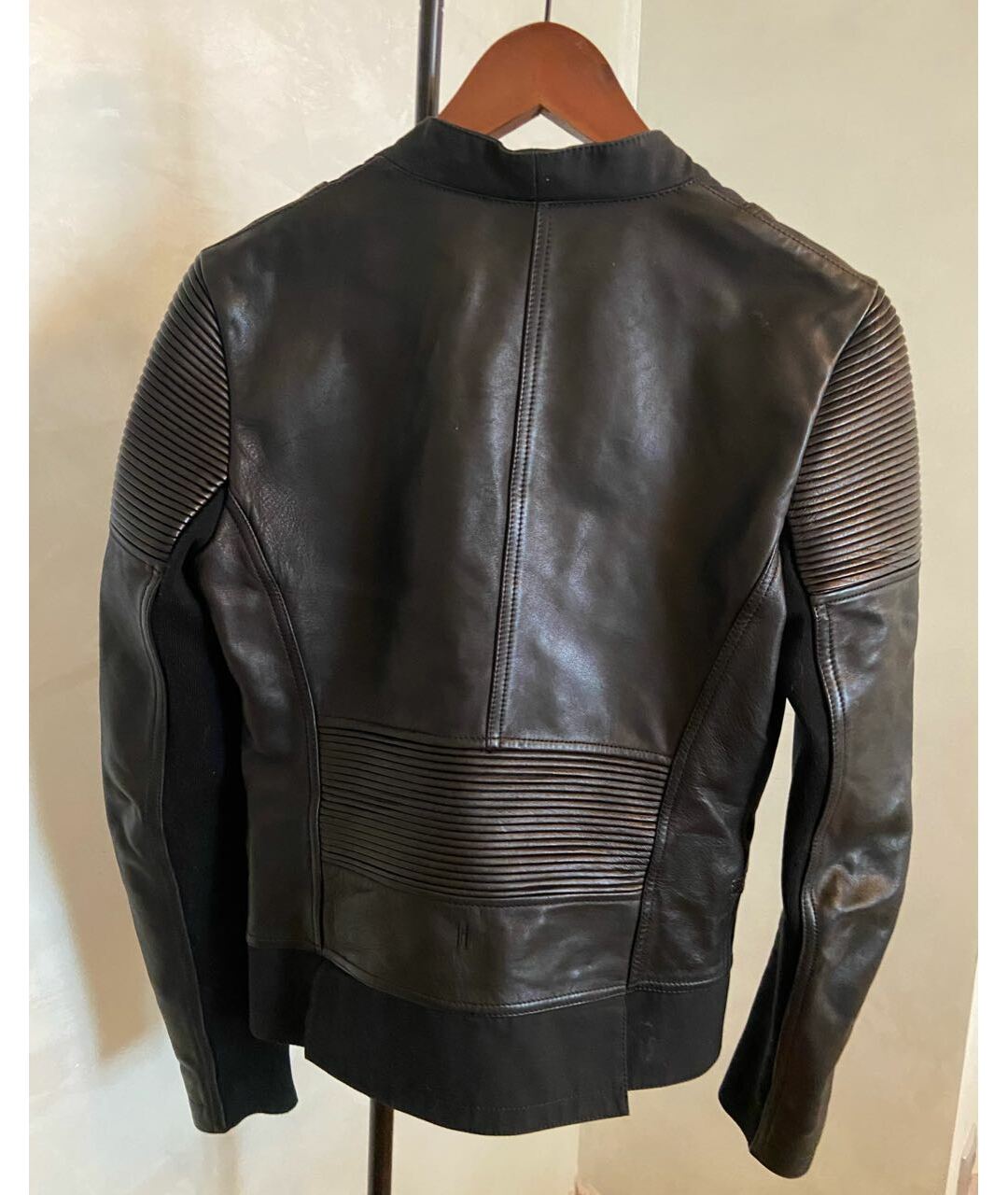 NEIL BARRETT Черный кожаный жакет/пиджак, фото 2
