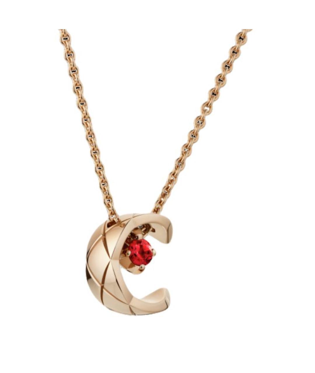 CHANEL Золотая цепочка из розового золота, фото 3
