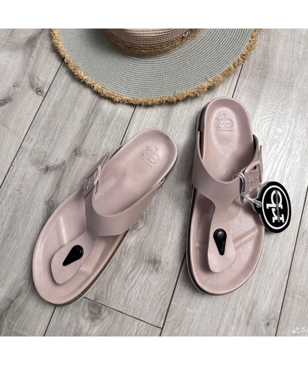 BIRKENSTOCK Кожаные шлепанцы, фото 8
