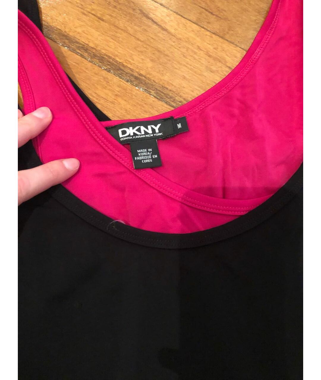 DKNY Черное вискозное платье, фото 2