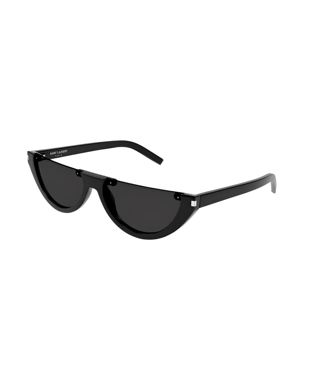 SAINT LAURENT Черные пластиковые солнцезащитные очки, фото 1
