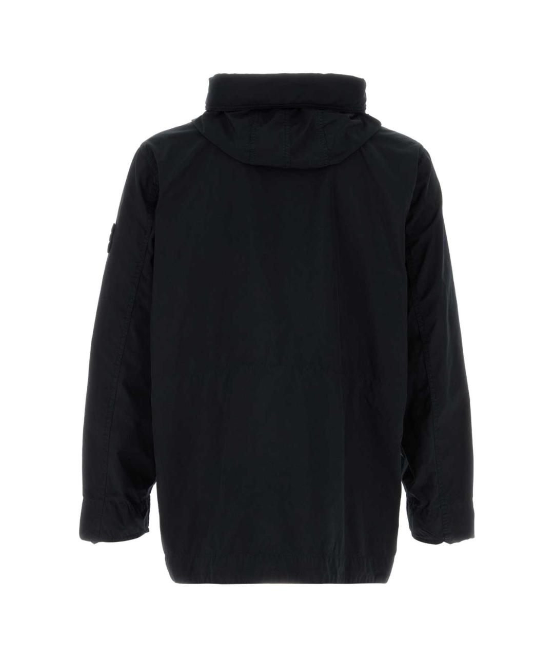 STONE ISLAND Темно-синяя полиэстеровая куртка, фото 2