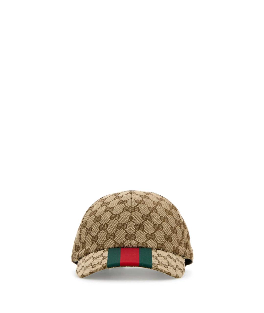 GUCCI Бежевая синтетическая кепка/бейсболка, фото 1
