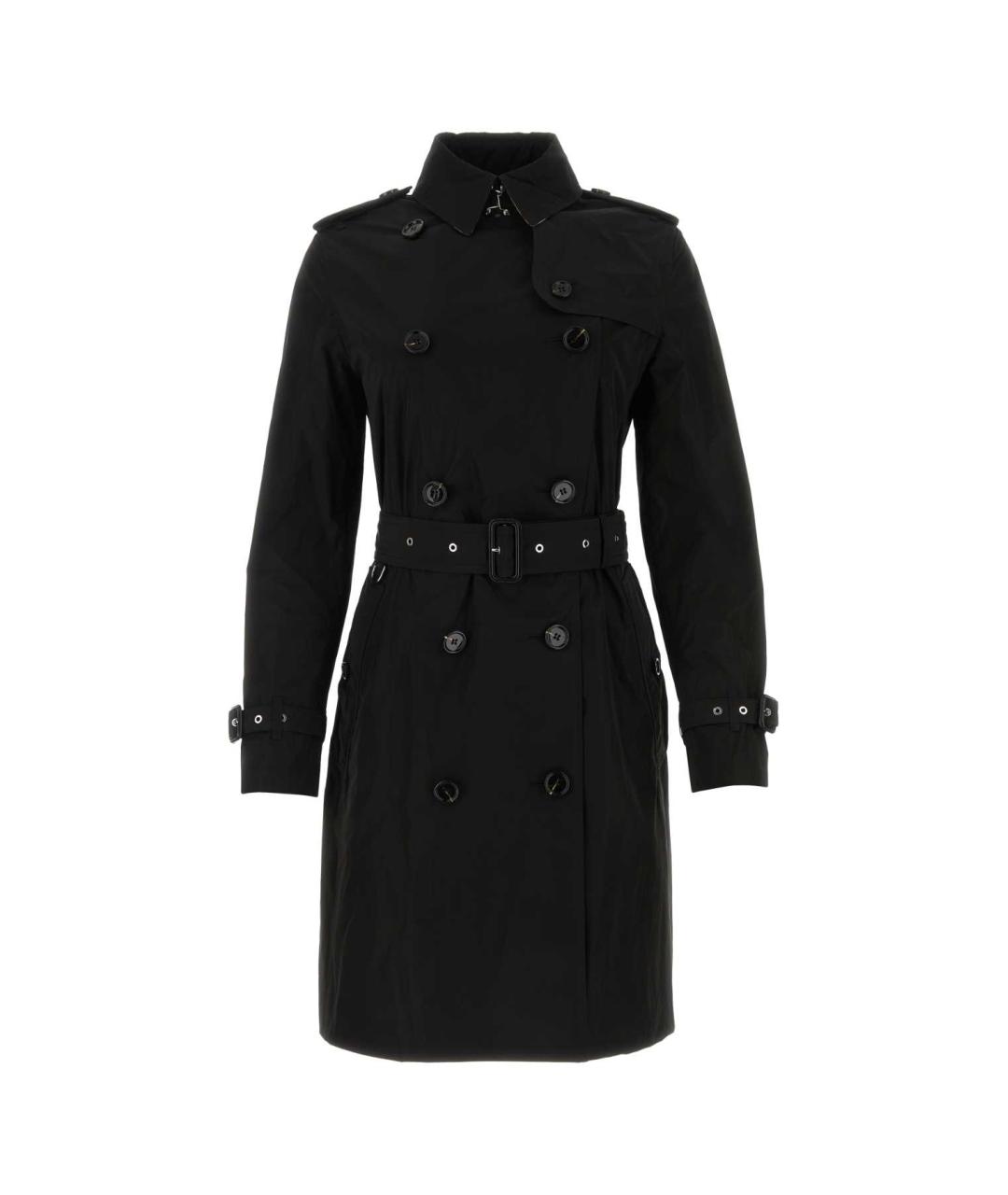 BURBERRY Черный полиэстеровый тренч/плащ, фото 1