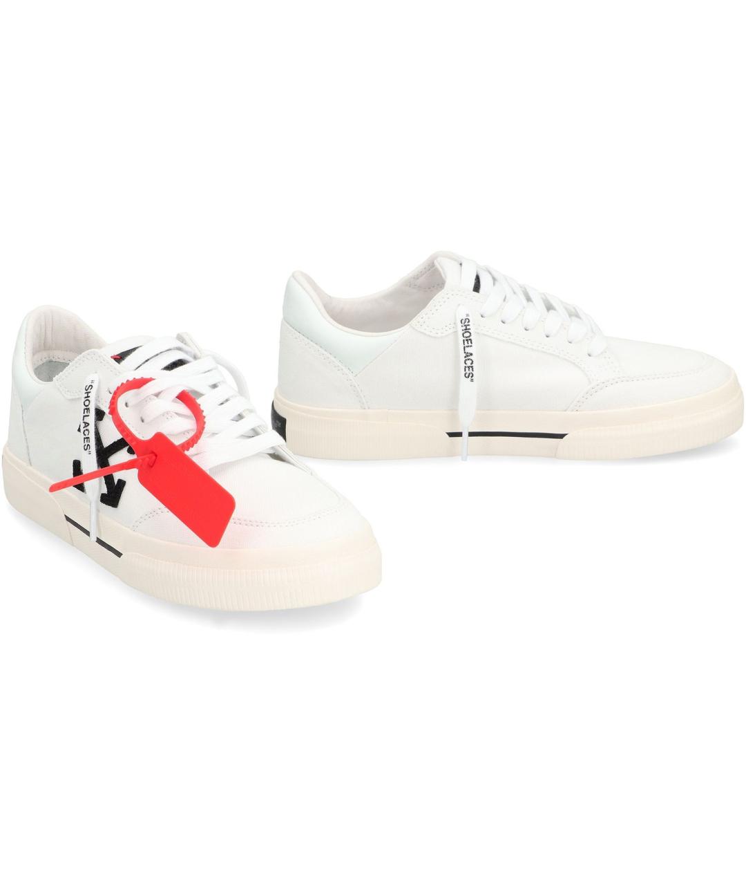 OFF-WHITE Белые синтетические кроссовки, фото 3