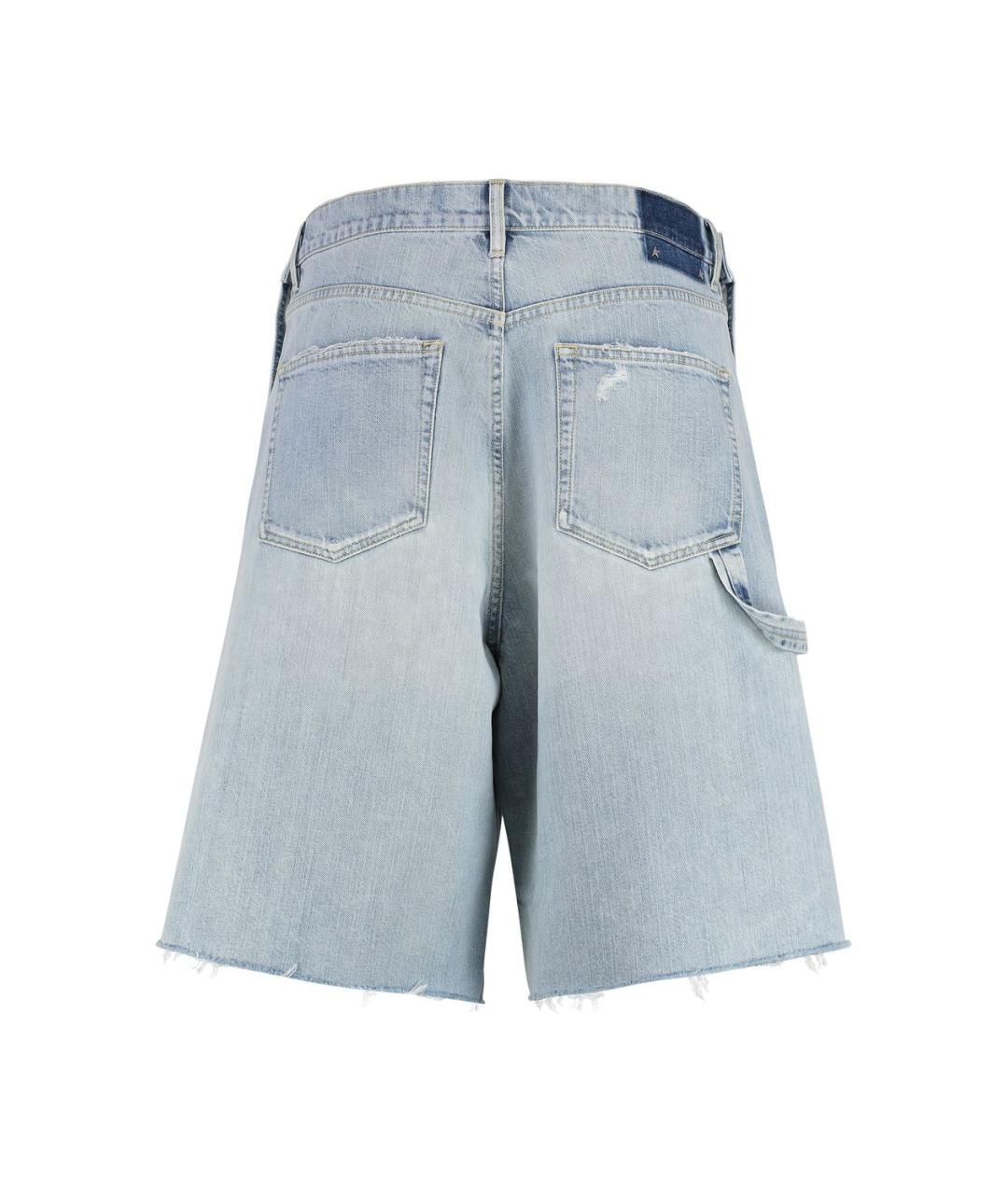GOLDEN GOOSE DELUXE BRAND Голубые полиэстеровые шорты, фото 2