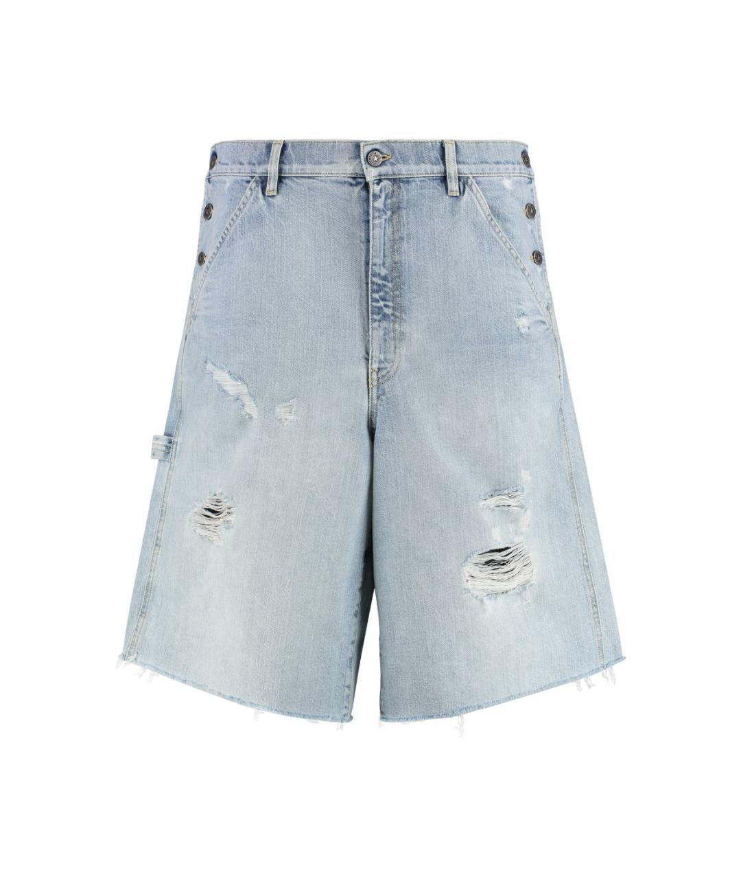 GOLDEN GOOSE DELUXE BRAND Голубые полиэстеровые шорты, фото 1
