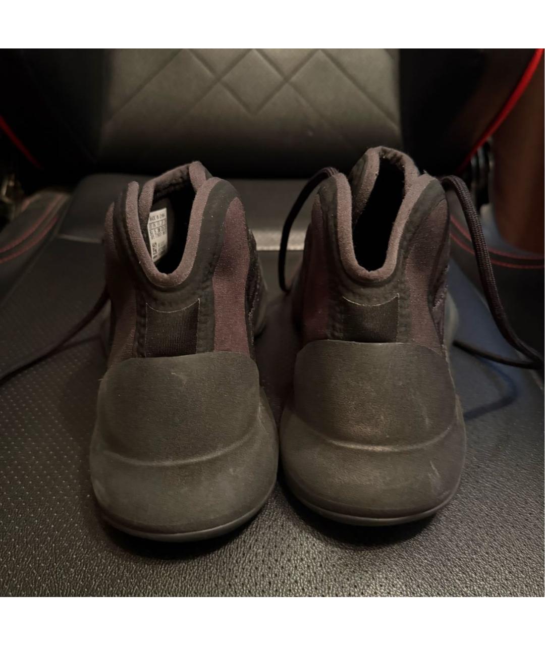 ADIDAS YEEZY Черные замшевые кроссовки, фото 4