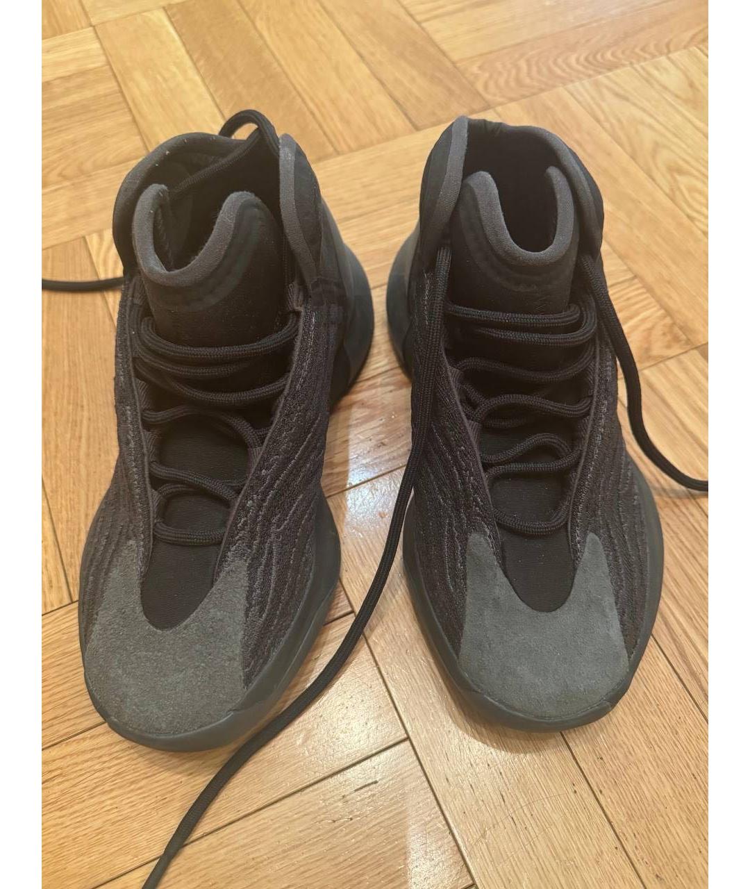 ADIDAS YEEZY Черные замшевые кроссовки, фото 2