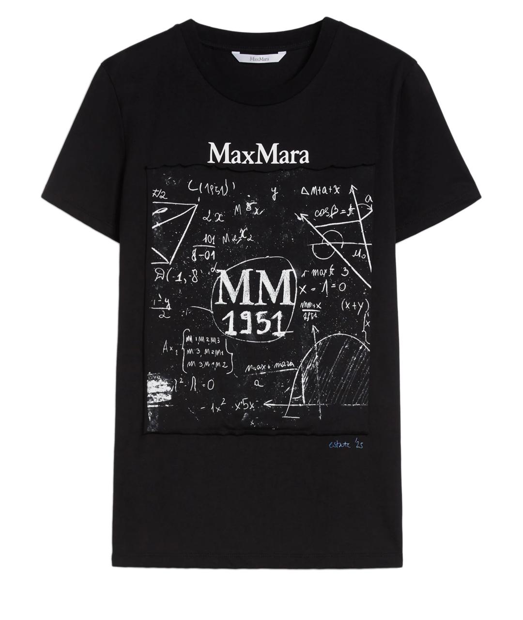 MAX MARA Черная футболка, фото 1