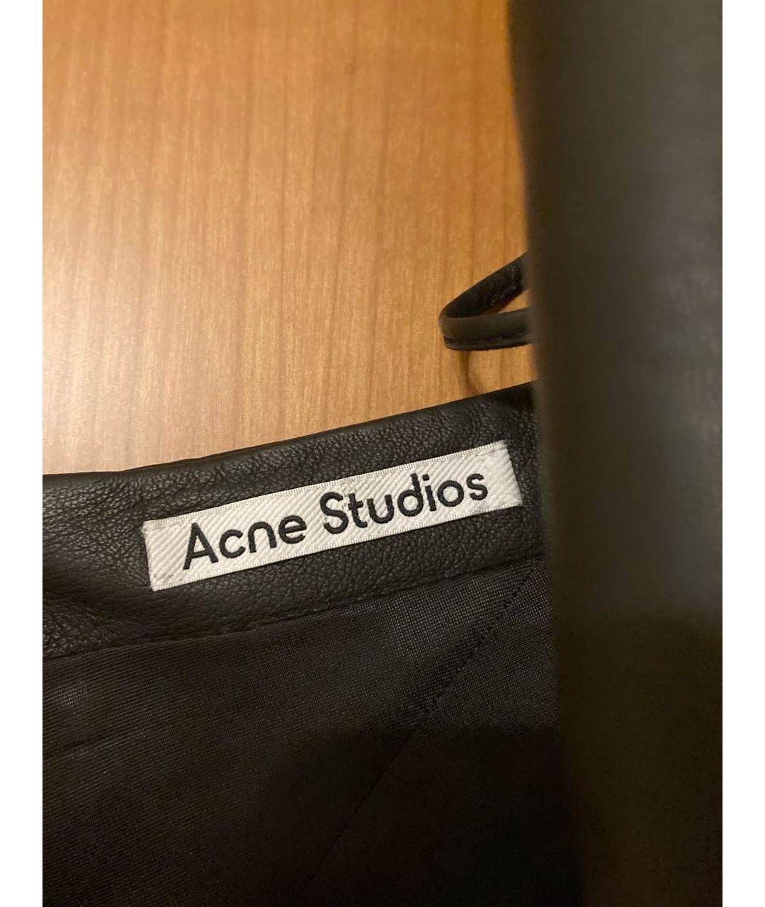 ACNE STUDIOS Черное кожаное платье, фото 7
