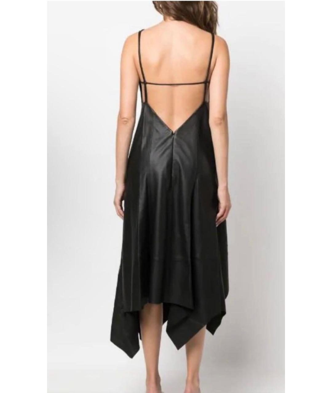ACNE STUDIOS Черное кожаное платье, фото 2