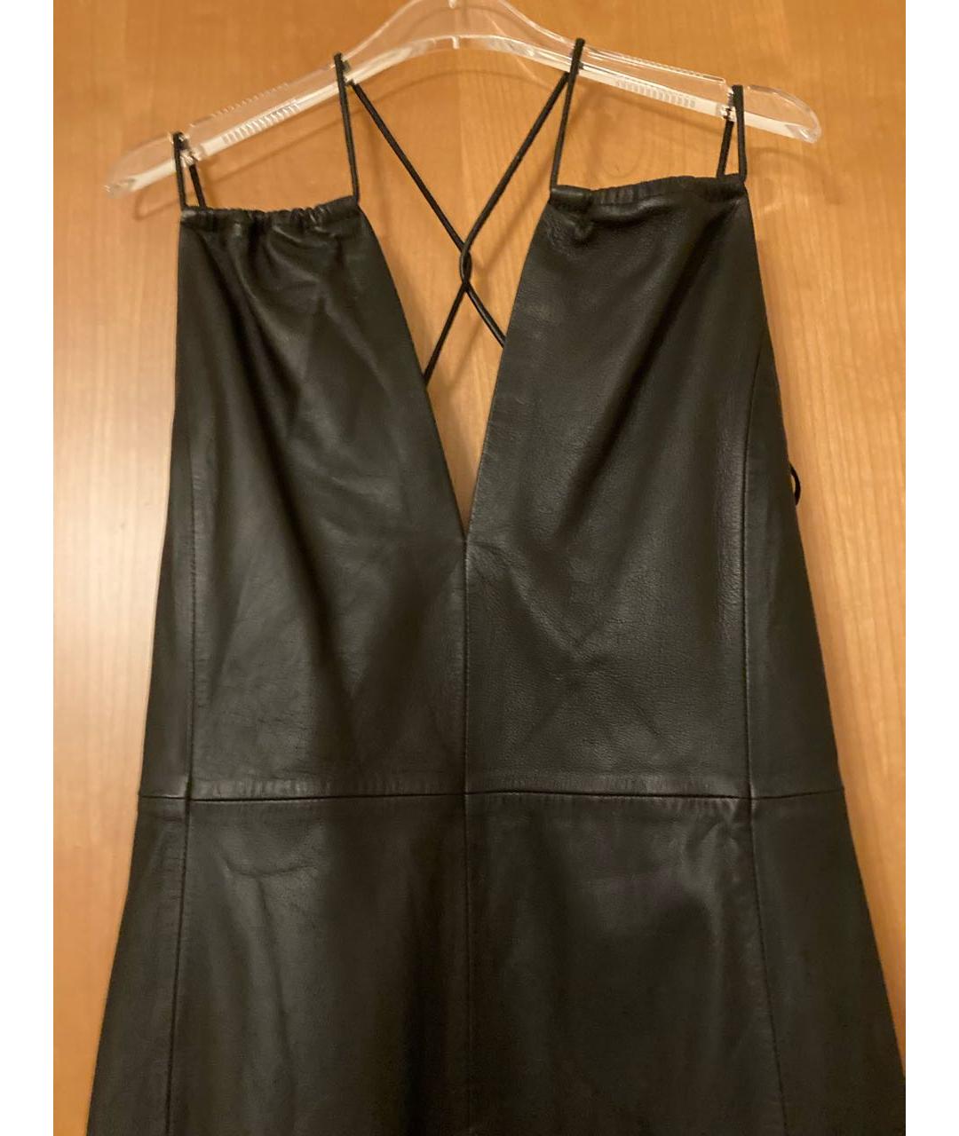 ACNE STUDIOS Черное кожаное платье, фото 6