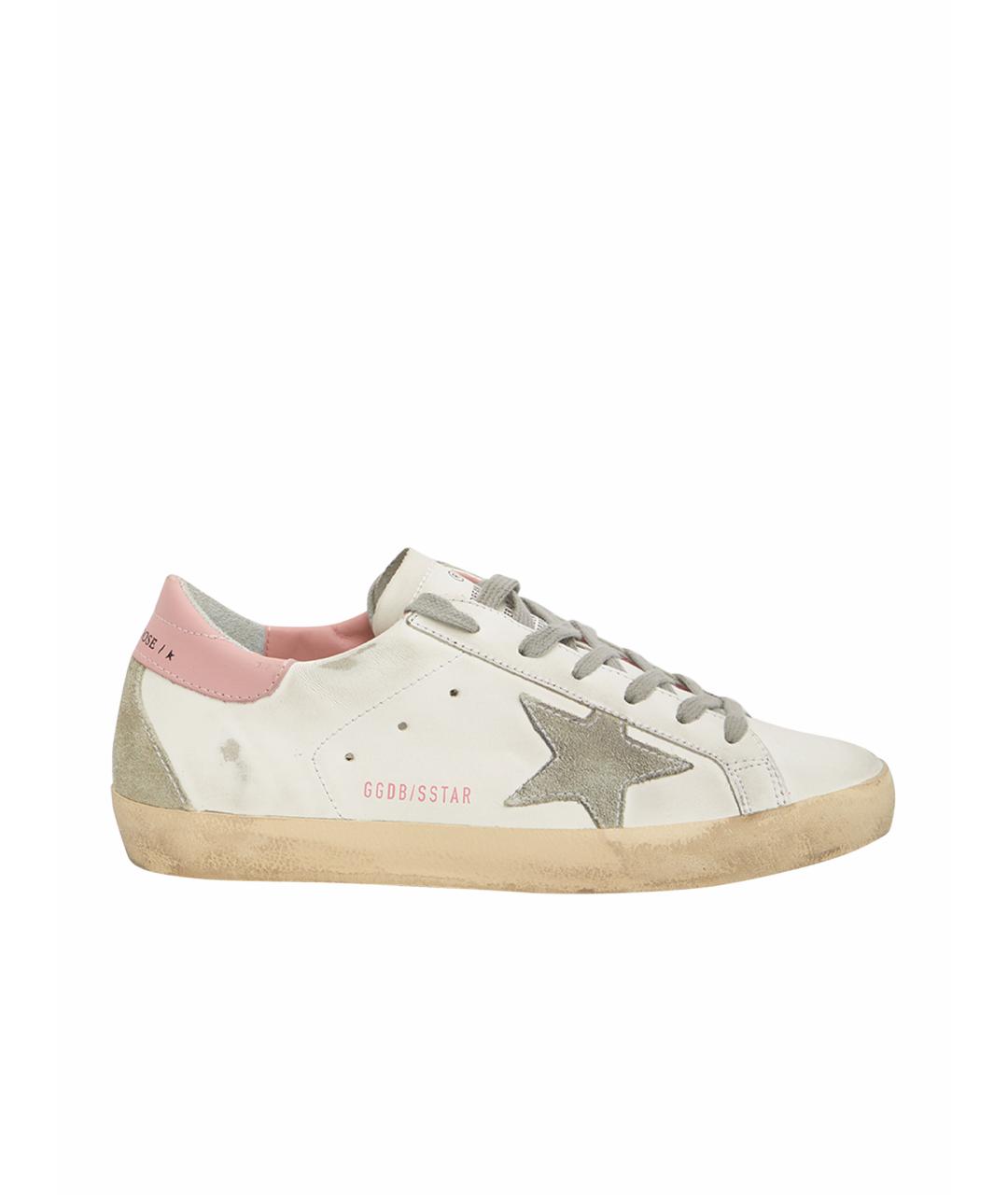 GOLDEN GOOSE DELUXE BRAND Белые кожаные кеды, фото 1