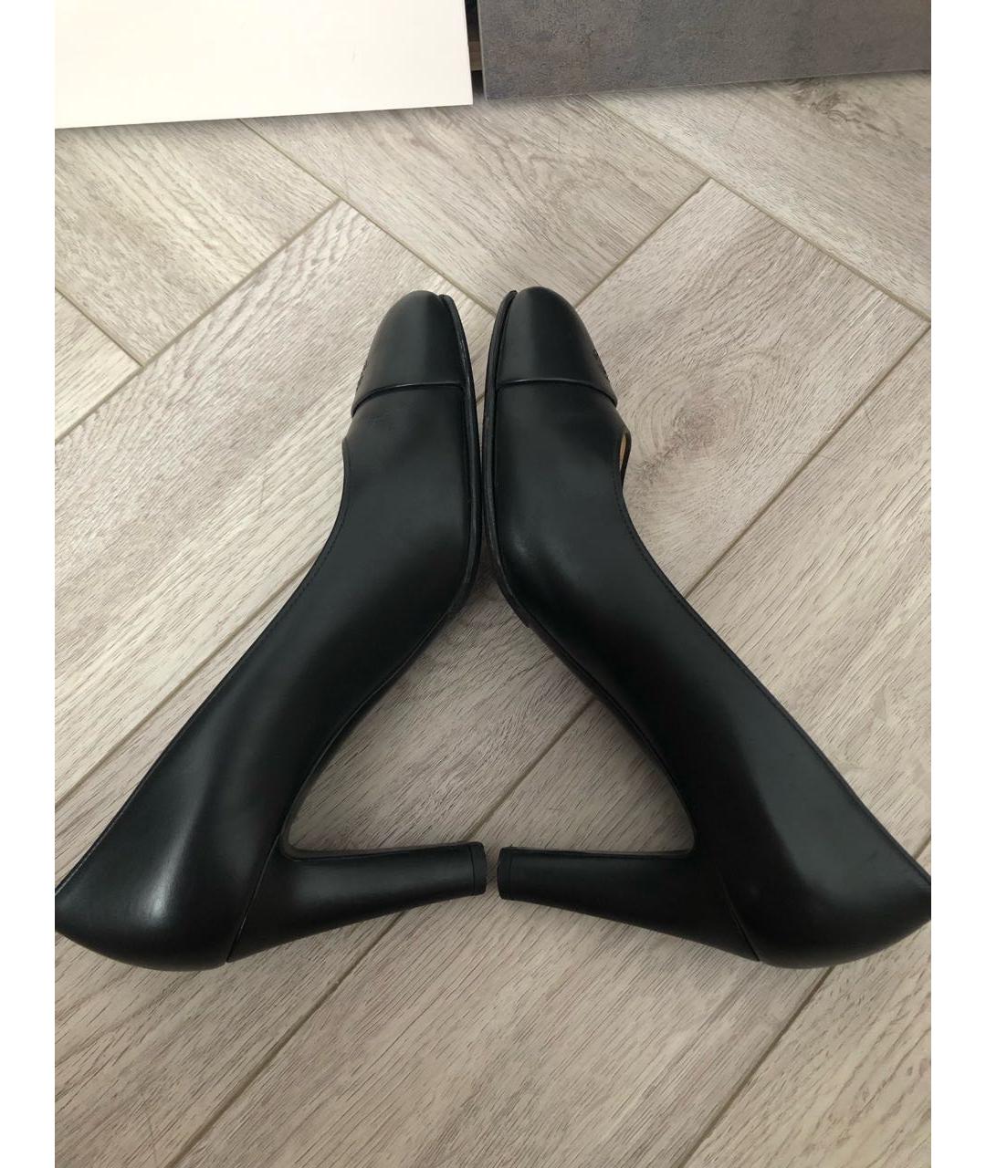 CHANEL Черные кожаные туфли, фото 9