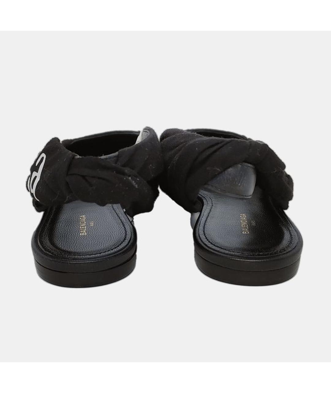 BALENCIAGA Черные лодочки на низком каблуке, фото 4