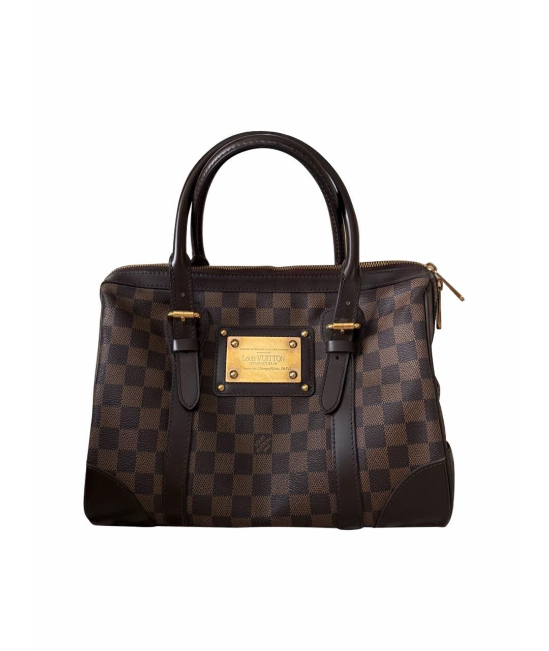 LOUIS VUITTON Коричневая сумка с короткими ручками, фото 1