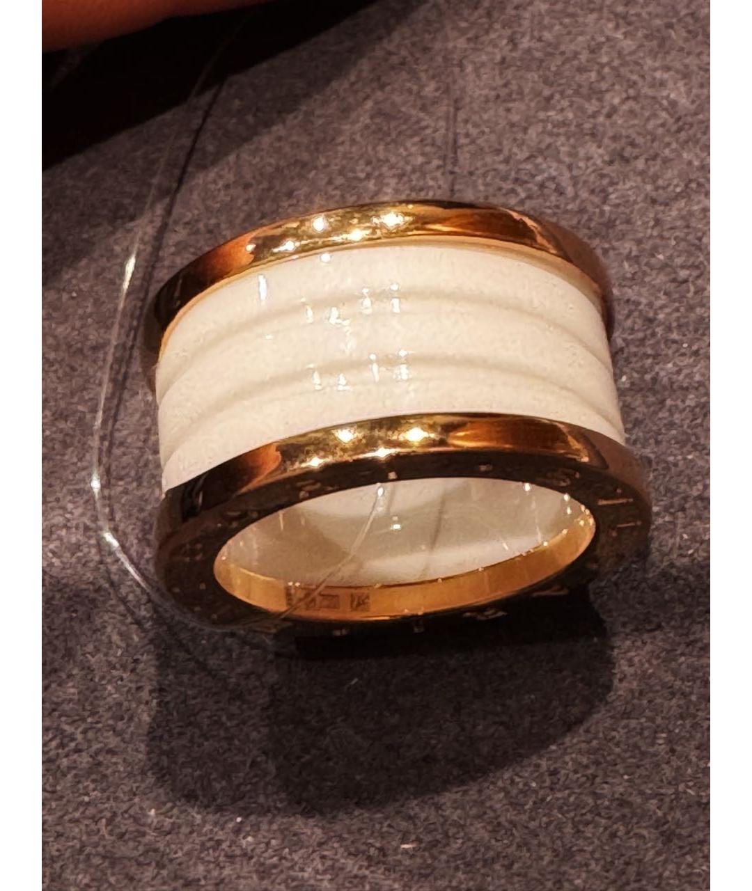 BVLGARI Белое кольцо из розового золота, фото 3