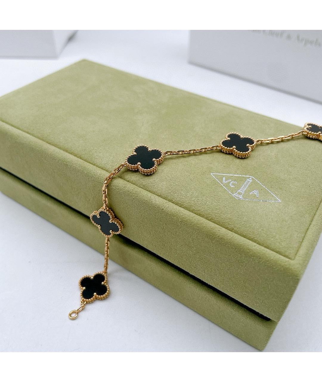 VAN CLEEF & ARPELS Черный браслет из желтого золота, фото 4