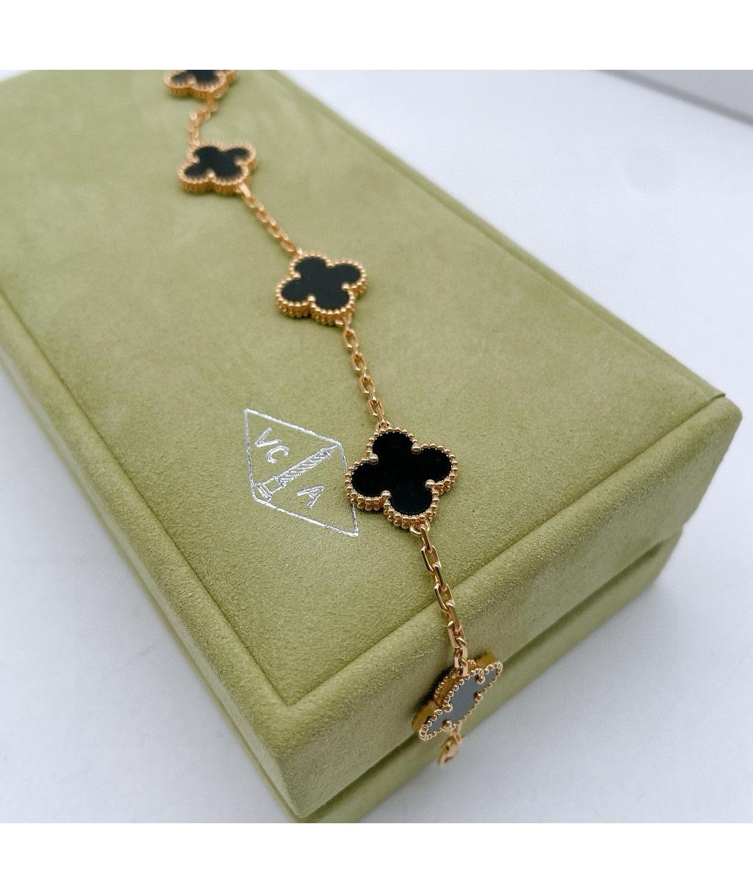VAN CLEEF & ARPELS Черный браслет из желтого золота, фото 3