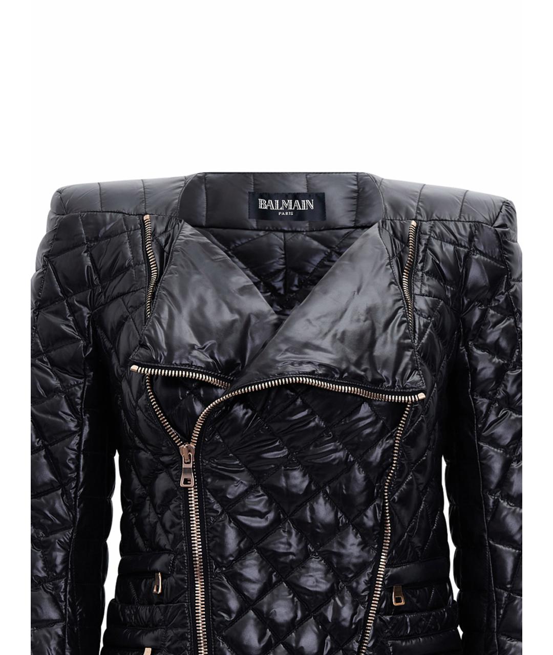 BALMAIN Черная полиамидовая куртка, фото 3