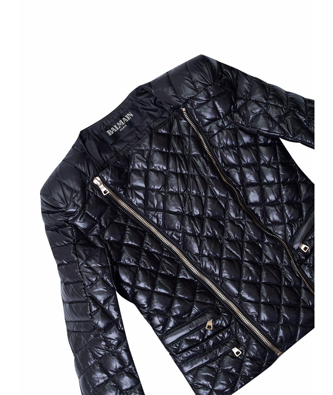 BALMAIN Черная полиамидовая куртка, фото 8