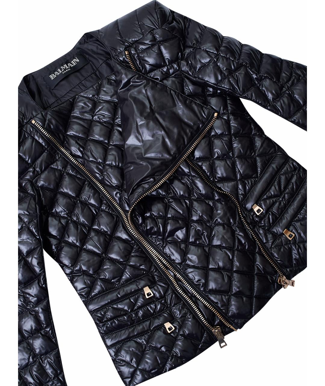 BALMAIN Черная полиамидовая куртка, фото 7