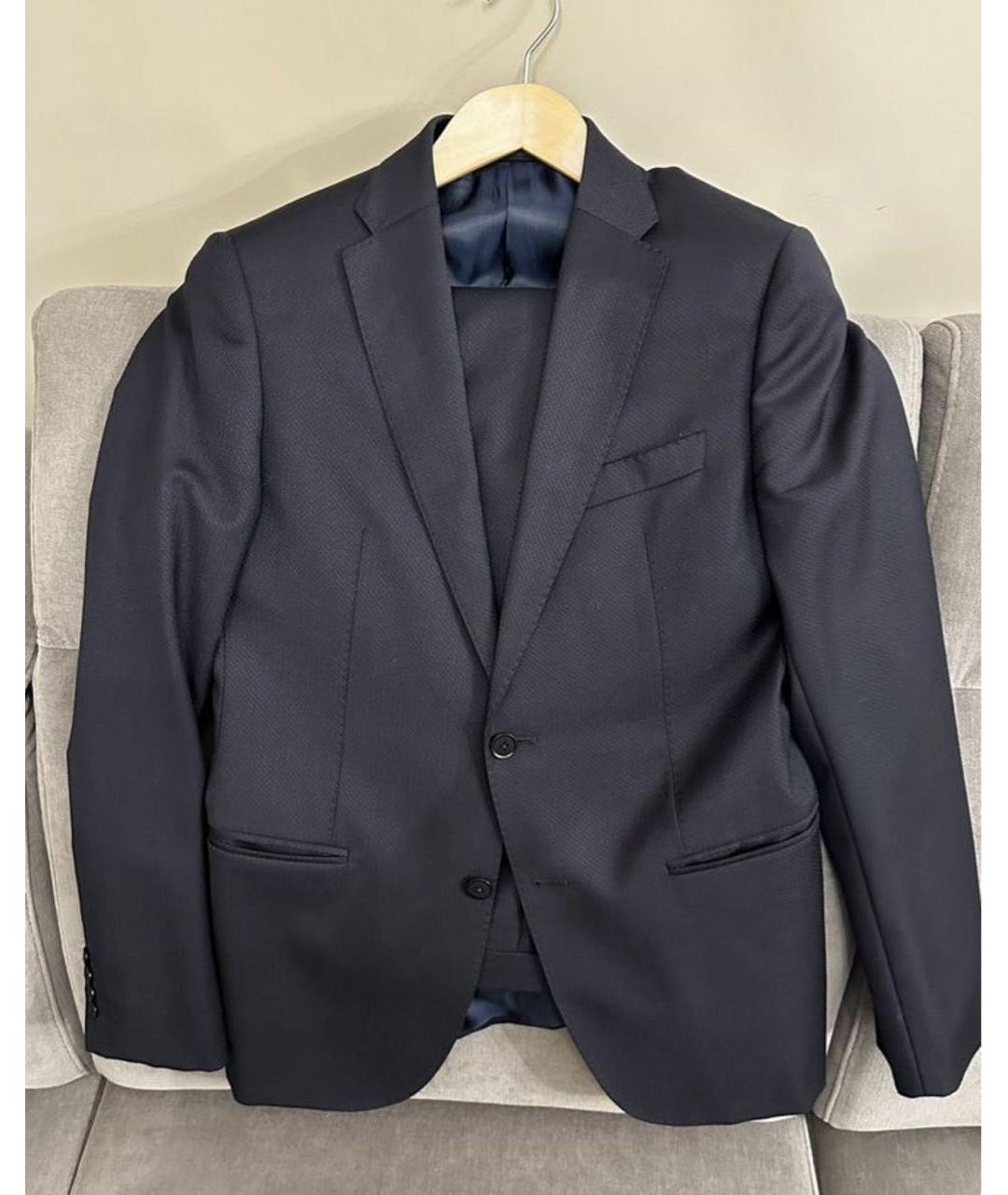 ARMANI COLLEZIONI Темно-синий классический костюм, фото 4