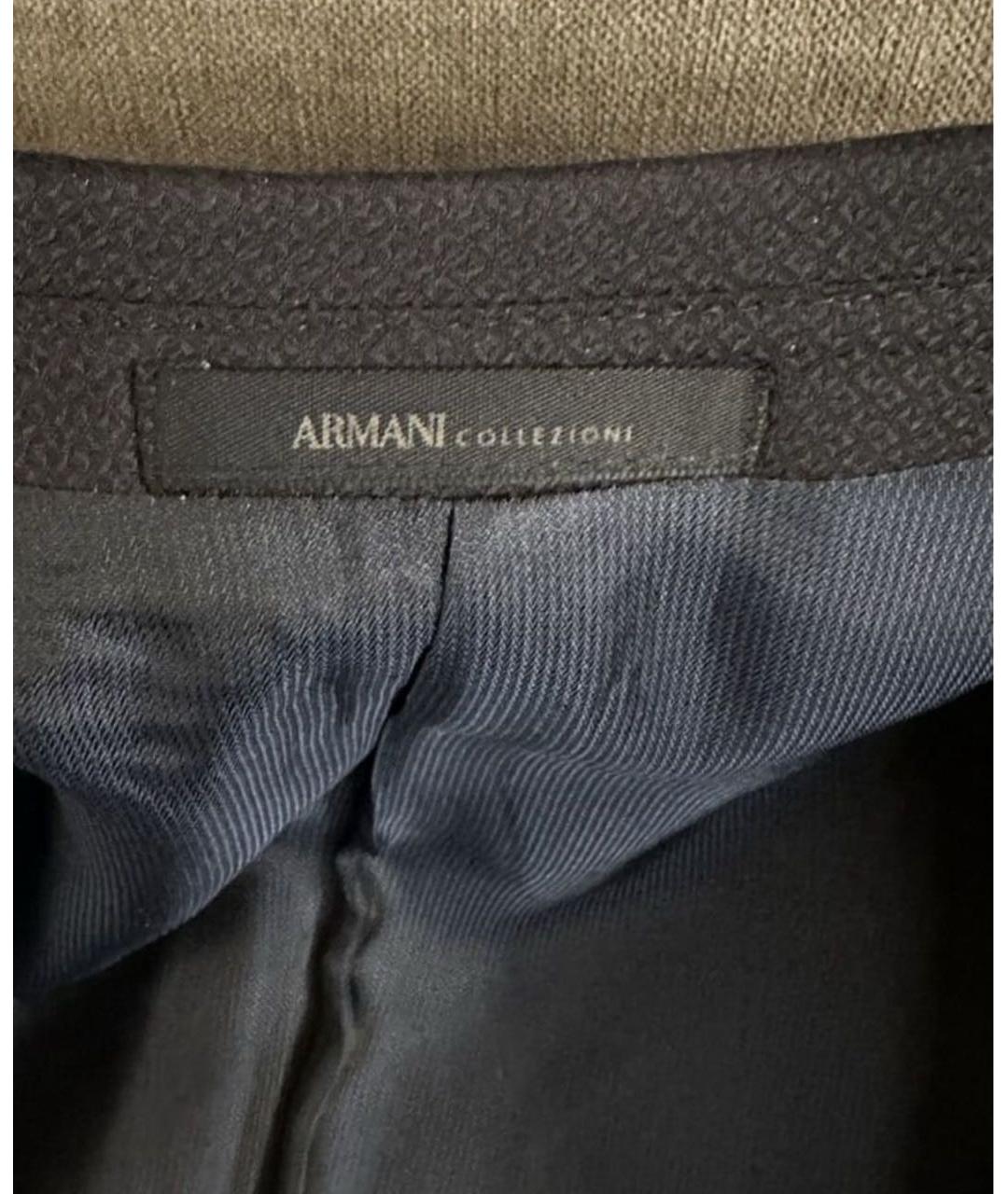 ARMANI COLLEZIONI Темно-синий классический костюм, фото 6