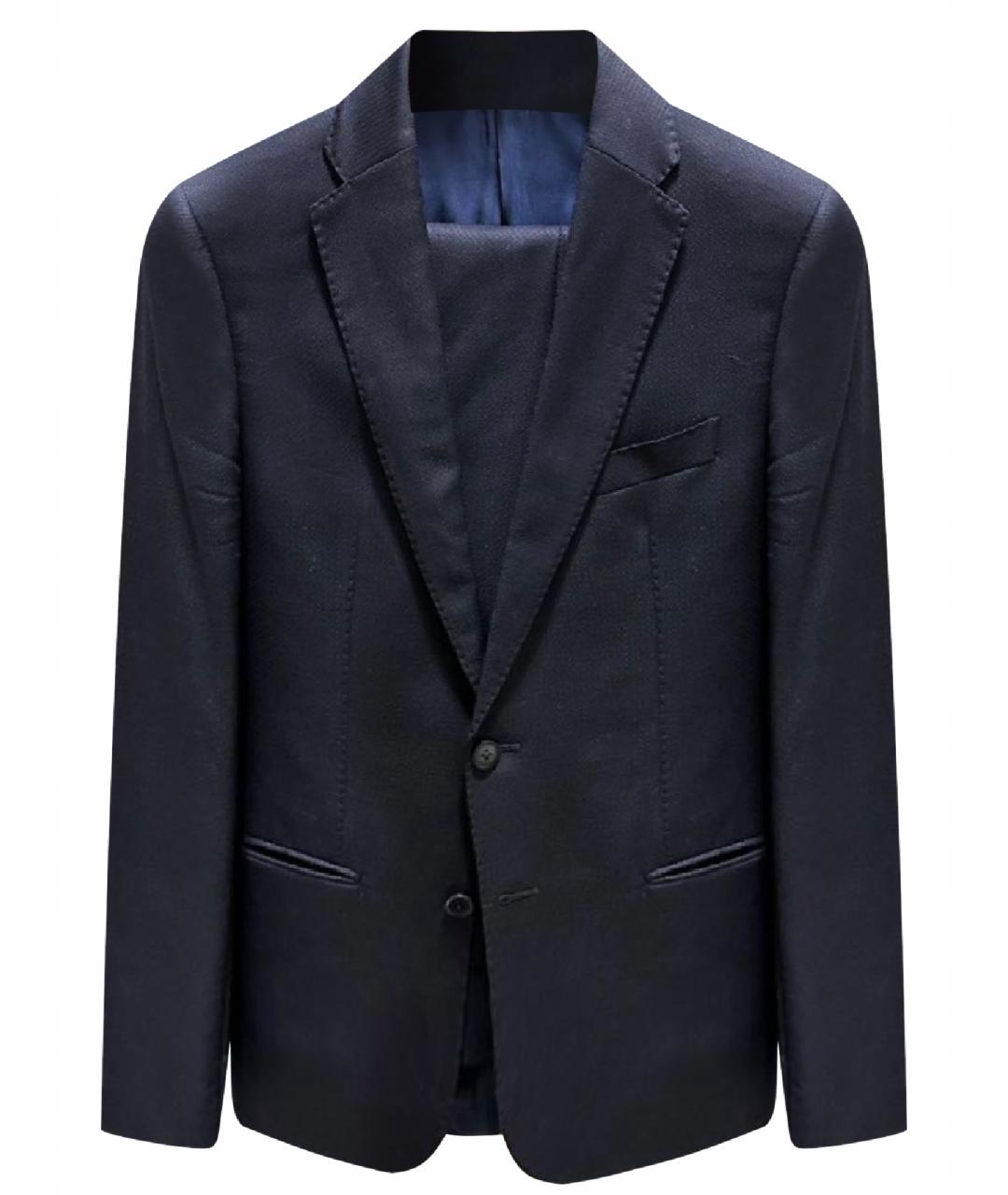 ARMANI COLLEZIONI Темно-синий классический костюм, фото 1