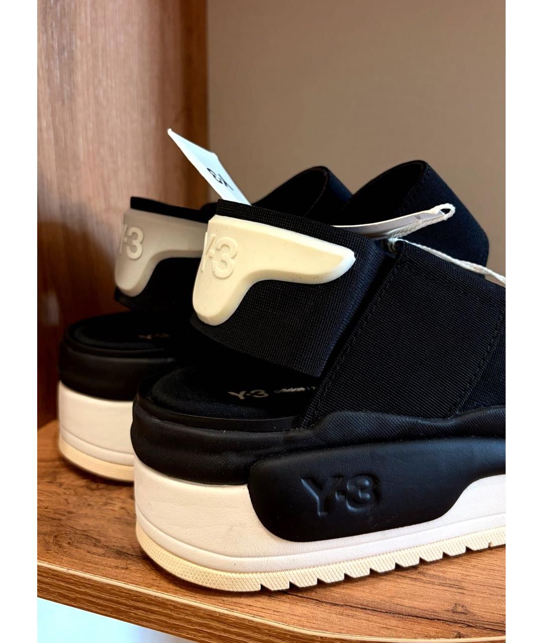 Y-3 Черные сандалии, фото 5