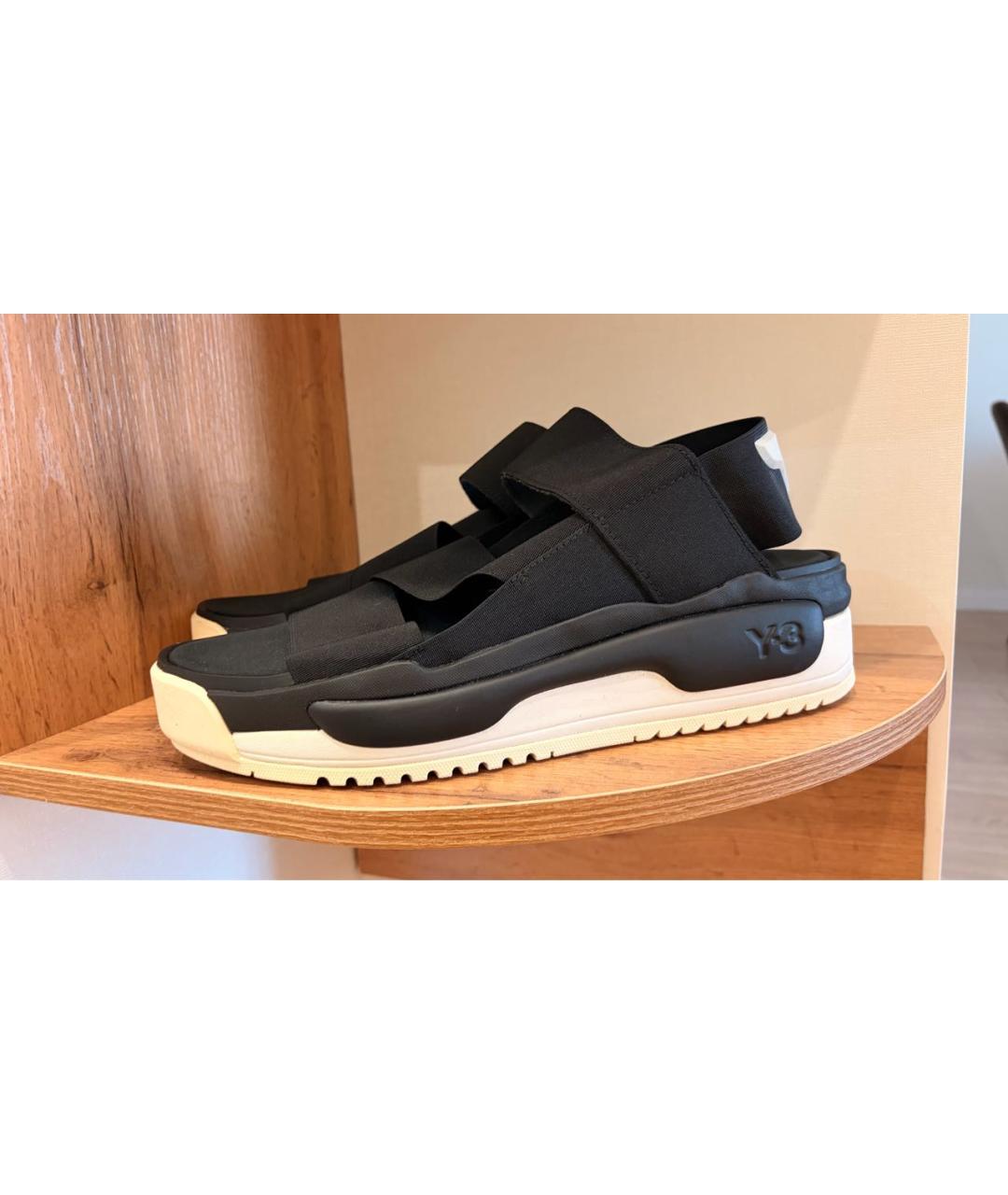 Y-3 Черные сандалии, фото 3