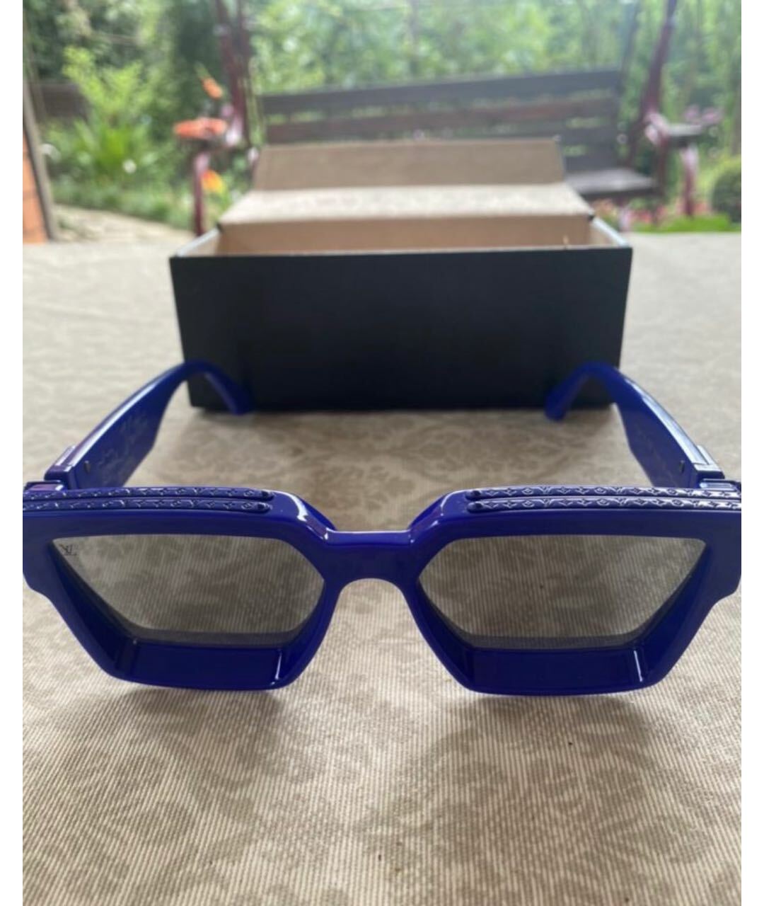 LOUIS VUITTON PRE-OWNED Синие пластиковые солнцезащитные очки, фото 2