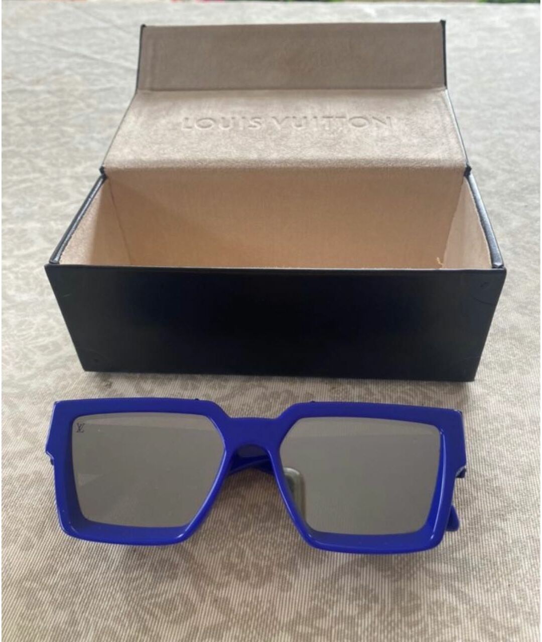 LOUIS VUITTON PRE-OWNED Синие пластиковые солнцезащитные очки, фото 5