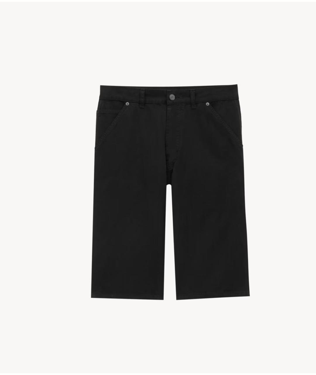 SAINT LAURENT Черные хлопковые шорты, фото 5