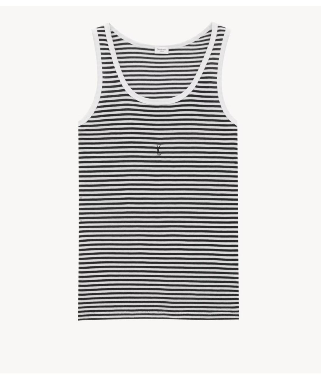 SAINT LAURENT Мульти хлопковая майка, фото 5