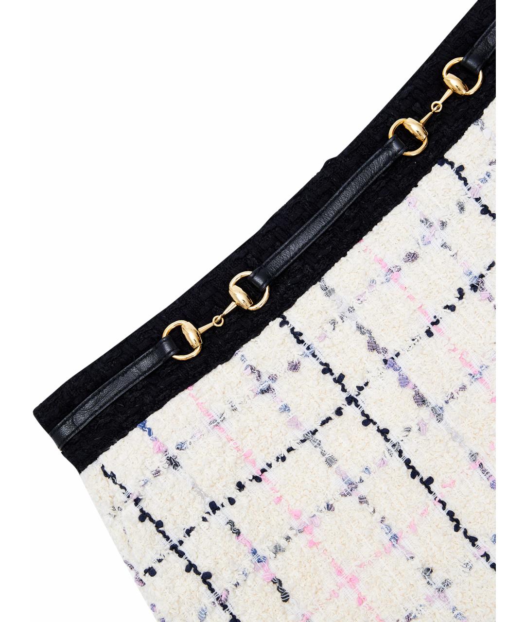 GUCCI Бежевая хлопковая юбка мини, фото 5
