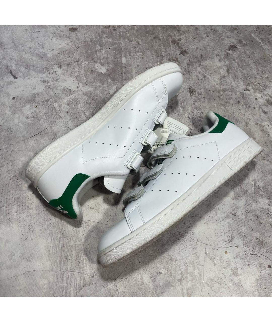 ADIDAS Белые кожаные низкие кроссовки / кеды, фото 3