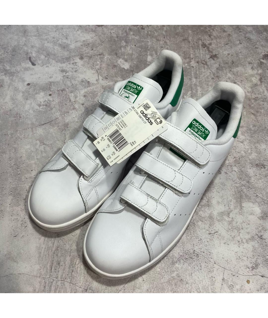 ADIDAS Белые кожаные низкие кроссовки / кеды, фото 2