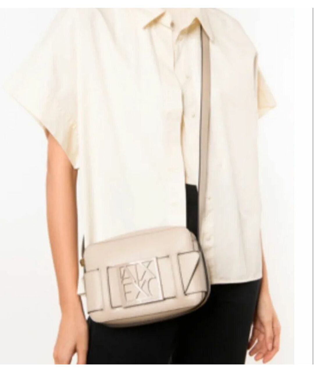 ARMANI EXCHANGE Бежевая сумка через плечо из искусственной кожи, фото 7