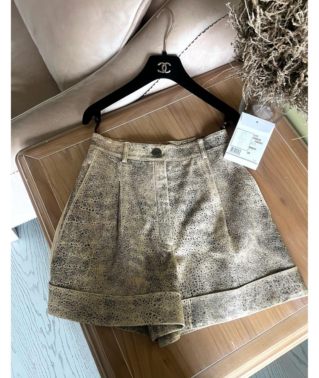 CHANEL Кожаные шорты, фото 4